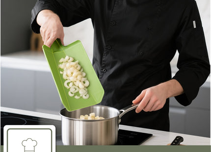 Stijlvolle Messenset met Blok en gratis Snijplank - RVS/Blanc