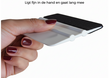 Rakel met vilt en folie mes