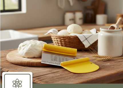 Deegschraper & Deegsteker set - RVS en kunststof