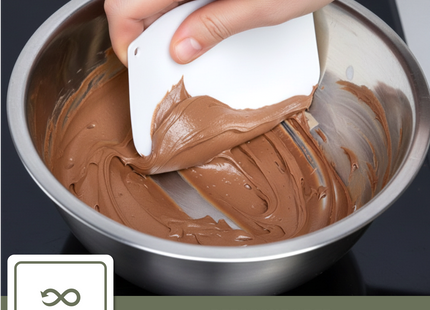 Deegschraper - kunstof (rond)