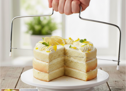 Taartsnijder met twee draden