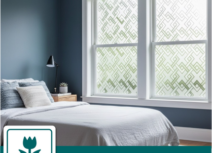 Isolerende & Zonwerende Statische Raamfolie HR++ - Anti Inkijk - Vlecht