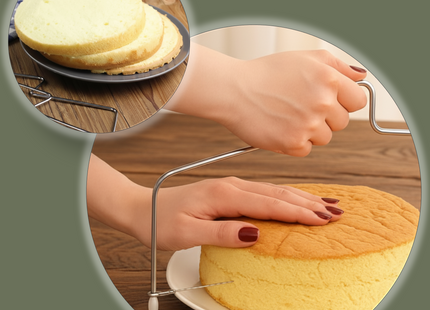 Taartsnijder met twee draden