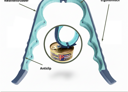 Allesopener - Multifunctionele Opener - 7-in-1 Potopener - Keuken Hulp - Flesopener – XL  Hulpmiddelen voor Ouderen - Blauw