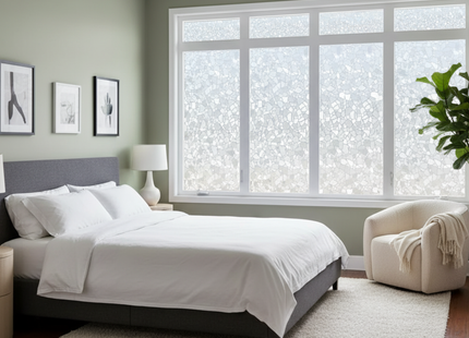 Isolerende & Zonwerende  Statische Raamfolie HR++ - Anti Inkijk - Splinter