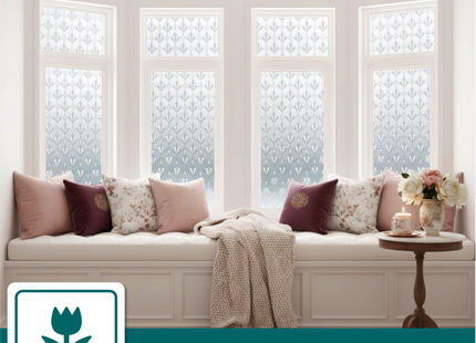 Isolerende & Zonwerende Statische Raamfolie HR++ - Anti Inkijk - Retro