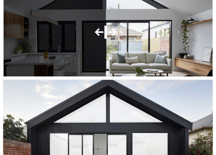 Isolerende & Zonwerende Verduisteringsfolie - Blackout Raamfolie Zwart/wit