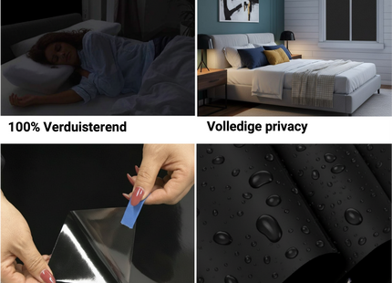 Isolerende & Zonwerende Verduisteringsfolie - Blackout Raamfolie