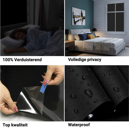 Isolerende & Zonwerende Verduisteringsfolie - Blackout Raamfolie