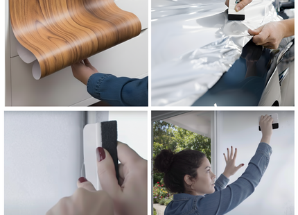 Rakel met vilt en folie mes