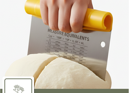 Deegschraper & Deegsteker set - RVS en kunststof