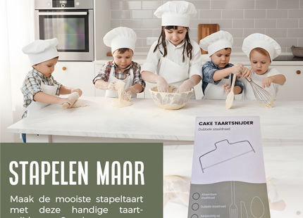 Taartsnijder met twee draden