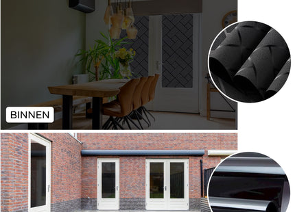 Isolerende & Zonwerende Verduisteringsfolie - Blackout Raamfolie Blokken