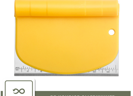 Deegschraper & Deegsteker set - RVS en kunststof