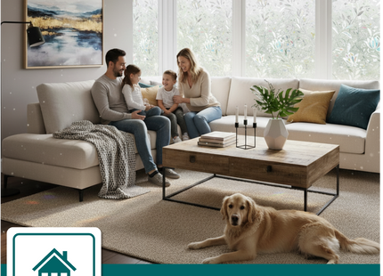 Isolerende & Zonwerende Statische Raamfolie HR++ - Anti Inkijk - Bloemen Regenboogeffect