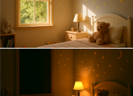 Isolerende & Zonwerende Verduisteringsfolie - Blackout Raamfolie Zwart/wit