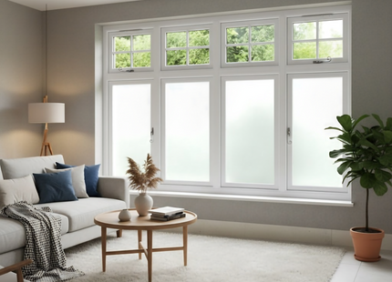 Isolerende & Zonwerende Statische Raamfolie - Anti Inkijk - Melkglas