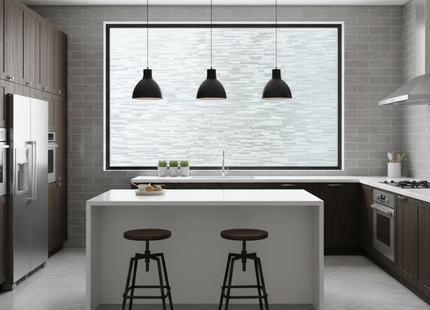 Isolerende & Zonwerende Statische Raamfolie HR++ - Anti Inkijk - Stofjes patroon