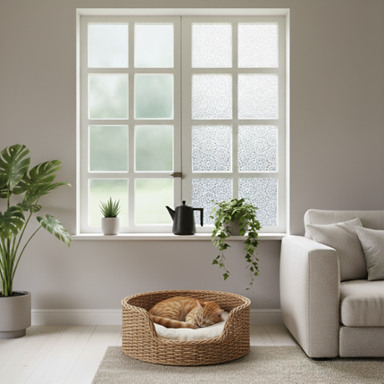 Isolerende & Zonwerende Statische Raamfolie HR++ - Anti Inkijk - Kant