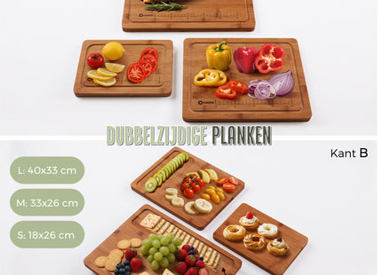 Bamboe Snijplankenset met Houder