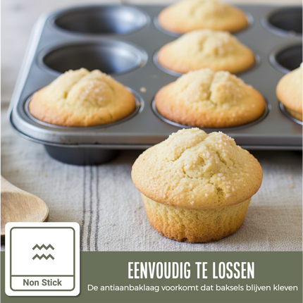 Muffin Bakvorm Incl. Papieren vormpjes