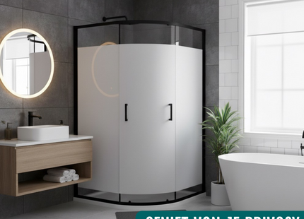 Isolerende & Zonwerende Statische Raamfolie - Anti Inkijk - Melkglas