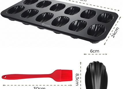 Madeleine Bakvorm met 12 Schelpvormpjes
