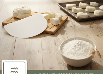 Deegschraper - kunstof (rond)