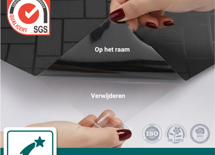 Isolerende & Zonwerende Verduisteringsfolie - Blackout Raamfolie Blokken