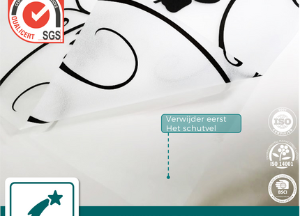 Isolerende & Zonwerende Statische Raamfolie HR++ - Anti Inkijk - Klimop