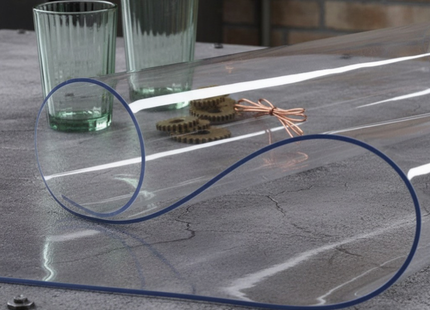 Tafelbeschermer Transparant Glashelder - Doorzichtig Tafelzeil - Anti Slip en Hittebestendig - 2,2 mm
