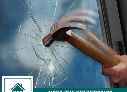 Zelfklevende Veiligheidsfolie - Anti-Inbraak Raamfolie - Beschermfolie HR++