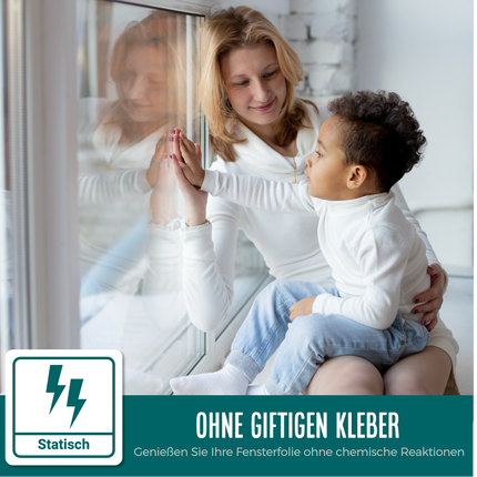 Isolerende & Zonwerende Statische Anti-UV Raamfolie HR++ Transparant