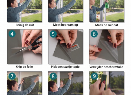 Isolerende & Zonwerende Zelfklevende HR+ HR++ of HR+++ Raamfolie - Tint 39%