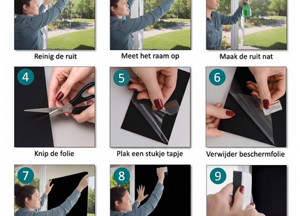Isolerende & Zonwerende Verduisteringsfolie - Blackout Raamfolie