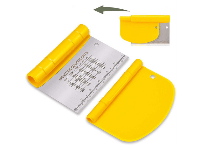 Deegschraper & Deegsteker set - RVS en kunststof