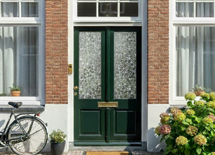 Isolerende & Zonwerende Statische Raamfolie HR++ - Anti Inkijk - Kiezel