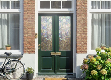 Isolerende & Zonwerende Statische Raamfolie HR++ - Anti Inkijk - Scherven Regenboogeffect