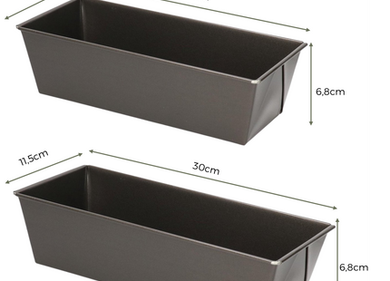 Cakeblik met Antiaanbaklaag - Cakevorm - Incl. Deegschraper & E-Book